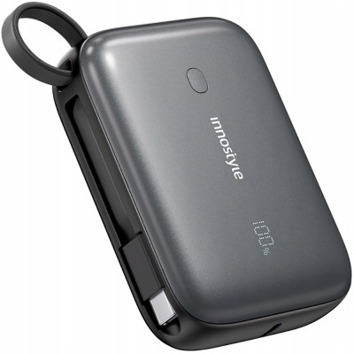 Innostyle Powergo Mini Powerbank 10000Mah 3X Usb Usb-C 22.5W Cu Cablu Usb-C foto