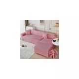 Cumpara ieftin Huse Elastice pentru Coltar din Catifea - JO566 Roz