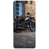 Husa compatibila cu Motorola Edge 20 Lite model Retro motorbike, Silicon, TPU, Viceversa, Transparent, Carcasa