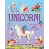 Carte cu abtibilduri Cauta si lipeste, Unicorni