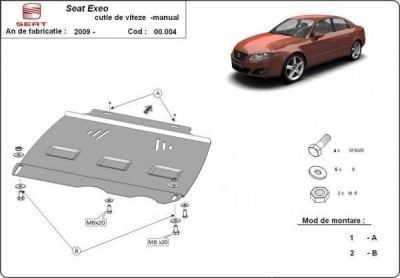 Scut metalic pentru cutia de viteze manuala Seat Exeo 2008-2013 foto