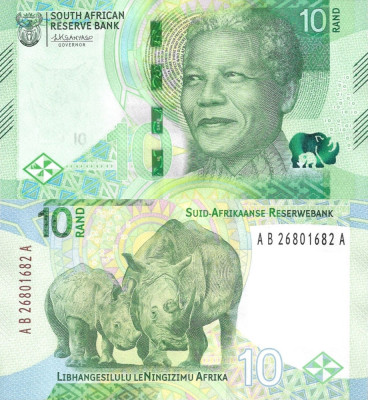 AFRICA DE SUD 10 rand 2023 UNC!!! foto