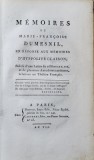 MEMOIRES DE MARIE - FRANCOISE DUMESNIL....ET DE ANECDOTES RELATIVES AU THEATRE FRANCAIS , 1796