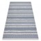 Covor ECO SISAL BOHO MOROC Linii 22328 franjuri - două niveluri de l&acirc;nă cremă / albastru inchis, covor reciclat, 194x290 cm