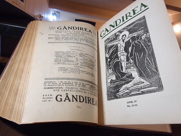 Revista Gandirea, 30 numere coligate, detalii in descriere