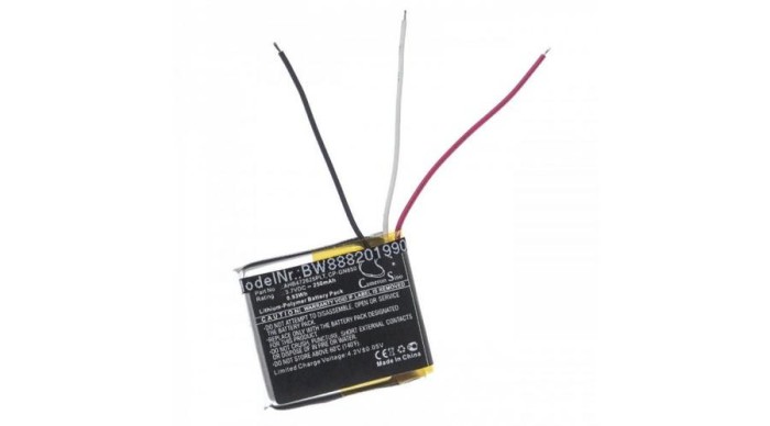 &Icirc;nlocuire baterie pentru căști fără fir VHBW pentru Jabra CP-GN650, AHB472625PLT, AHB682828PS - 250 mAh 3,7 V Li-polimer