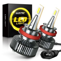 Set 2 becuri LED H11 Auxito&reg;, Canbus, lumina alb-rece, 6500K, bec ceata