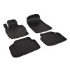 Covorase Cauciuc Tip Tavita BMW Seria 7 E65 E66 Scurt 2001-2008, Protectie Tunel Spate, Negre, ALM
