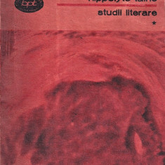 Studii literare Hippolyte Taine Editura Minerva 1983