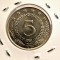 Iugoslavia 5 Dinari 1981 UNC moneda necirculata