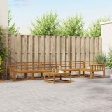 vidaXL Set de canapele de exterior 7 pcs natural Lemn Solid de Acacia 3367677