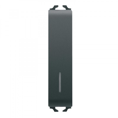 Intrerupator simplu cu led 1 2M Gewiss Chorus negru GW12022 foto