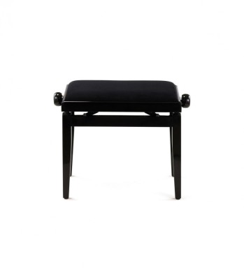 Scaun Pian Flame KB-15BP negru lucios foto