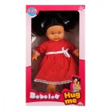 Papusa Bebelou cu par brunet, Dollz n More, Hug me, 40 cm