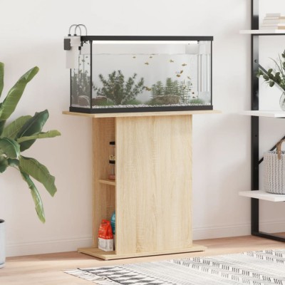 Gossi suport acvariu, stejar sonoma, 75x36x72,5 cm, lemn prelucrat foto