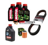 Cumpara ieftin Kit schimb ulei CF Moto CForce 450 / 520 / 550 curea Gates kevlar, Motul