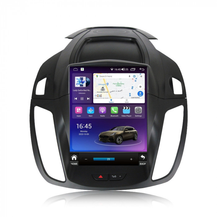 Navigatie dedicata cu Android tip tesla Ford Kuga II 2012 - 2019, 4GB RAM,