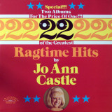 VINIL 2XLP Jo Ann Castle &lrm;&ndash; 22 Great Ragtime Hits - (VG++) -, Jazz