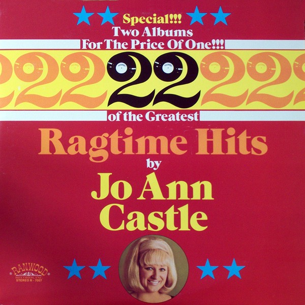 VINIL 2XLP Jo Ann Castle &lrm;&ndash; 22 Great Ragtime Hits - (VG++) -