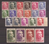 Franta 1945 - Marianne (3 serii), MNH (vezi descrierea), Nestampilat