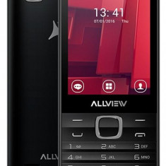 Telefon mobil Allview H4 Join, Procesor Dual-core 1.7GHz, Ecran TFT 2.8inch, 3.2MP, 256MB RAM, 512MB FLASH, Bluetooth, 3G, WiFi, Dual Sim (Negru)