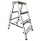 Scara dubla din aluminiu Strend Pro DD4, 2x4 trepte, max 125 kg