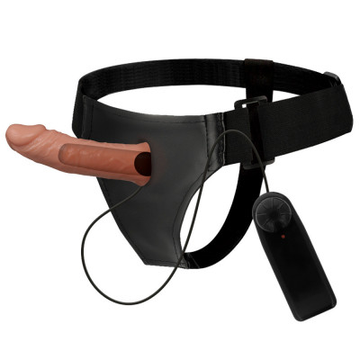 Curea pentru bărbați cu loc pentru un penis. Gadget erotic cu vibrații. foto