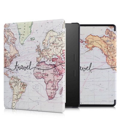 Husa pentru Kindle Kindle Oasis 10, Piele ecologica, Multicolor, kwmobile, 49417.06 foto
