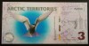 Bancnota - Fantezie 3 DOLARI POLARI - TERITORIILE ARCTICE, ND * Cod 642 A = UNC