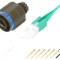 Conector militar 9mm Series III oliv