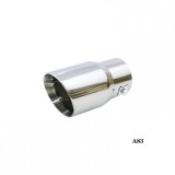 Ornament Toba Auto ALM 76mm Iesire, 63mm Intrare, 14cm Lungime - Crom