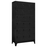 Cumpara ieftin Fiset, negru, 90x40x180 cm, otel