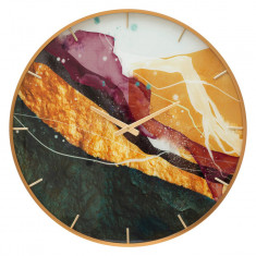Ceas de perete, Mity, Mauro Ferretti, Ø60 cm, sticla/MDF/metal, multicolor