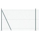 VidaXL Set de St&acirc;lpi de Gard Argintiu 10 x 1.5 m Oțel Galvanizat