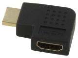 Adaptor HDMI Goobay 65745 90&deg; st&acirc;nga/dreapta 8K UHD 4320p soclu mufă