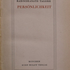 RABINDRANATH TAGORE - PERSONLICHKEIT , 1921
