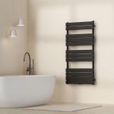 Handtuchheizk&ouml;rper Voss Schwarz 120x60cm Lamellen [neu.haus] HausGarden Leisure