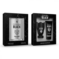 Set cadou barbati Invincible Black 2x50ml - Apa de toaleta si gel de dus - Miros fresh oriental Magrot 23050