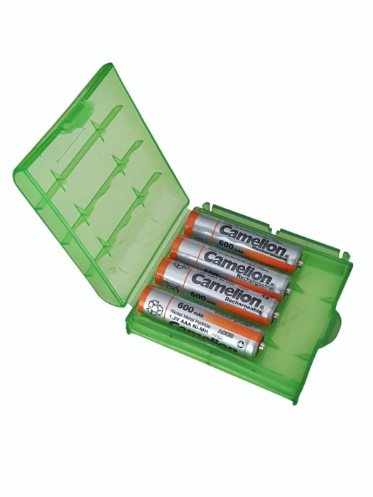 Set 4 acumulatori AAA, HR03, 600 mAh, Ni-Mh 1.2V