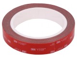 Bandă adezivă acrilică gri 19mm x 5m 230&deg;C, 3M