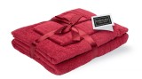 Cumpara ieftin Set prosoape bumbac Domine 600gsm de fata 50x90 cm + de corp 70x140 + de maini 30x50 cm, bordeaux Relax KipRoom