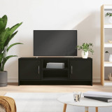 Comodă TV, negru, 102x30x37,5 cm, lemn prelucrat, vidaXL