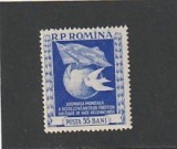 ROMANIA 1955 LP 384 ADUNAREA MONDIALA PENTRU PACE HELSINKI MNH