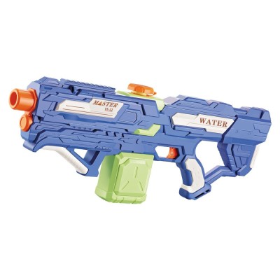 Pistol cu apa pentru copii, rezervor 600ml, flippy, 14ani+, cu baterie 1200mah, electric burst, albastru/verde, 800ml foto