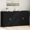 VidaXL Dulapuri, negru, 2 buc., 79x38x80 cm, lemn prelucrat 3276603