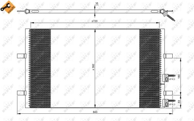NRF 35846 EASY FIT Condensator, climatizare foto