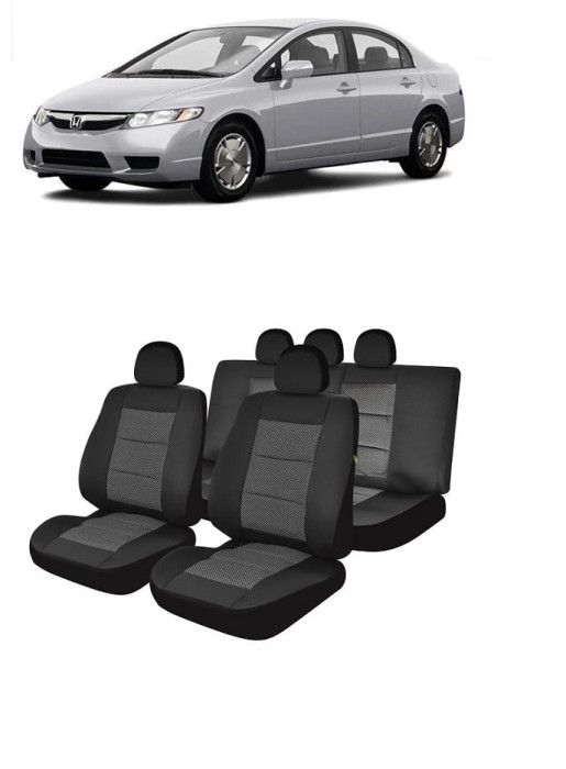Set huse scaune auto HONDA CIVIC 2007-2012 (, , , , , , , BANCHETA FRACTIONATA)
