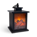 Decoratie model semineu cu LED - 12 x 12 x 18,5 cm