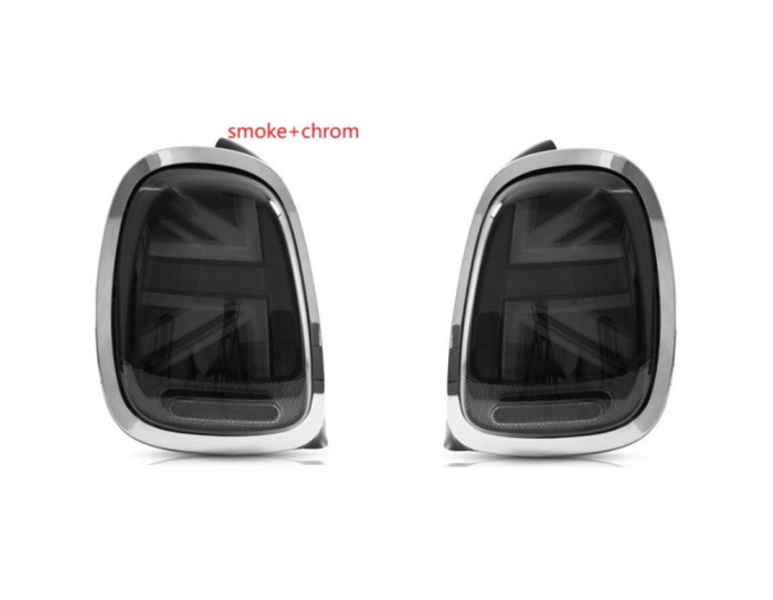 Set lampa spate spate MINI HATCH/CLUBMAN (F54/F55/F56/F57), 02.2014-2019, partea stanga, dynamic indicator; LED; inel cromat, fumuriu; TUNING,
