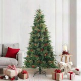 vidaXL Brad de Crăciun artificial cu ramuri articulare Verde 210 cm 42019304